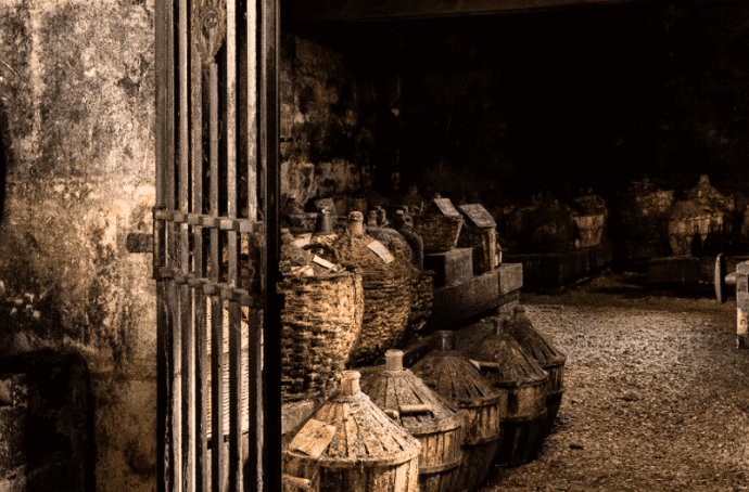 Cool cellars of A.E. Dor house